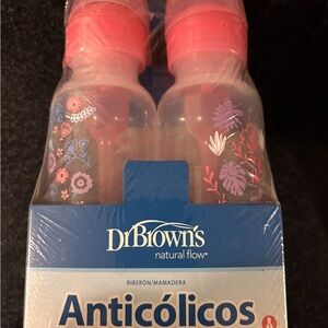 Dr. Brown's Pink Floral Baby Bottles